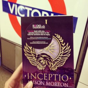 Alison Morton's debut novel, Inceptio, on the London Underground