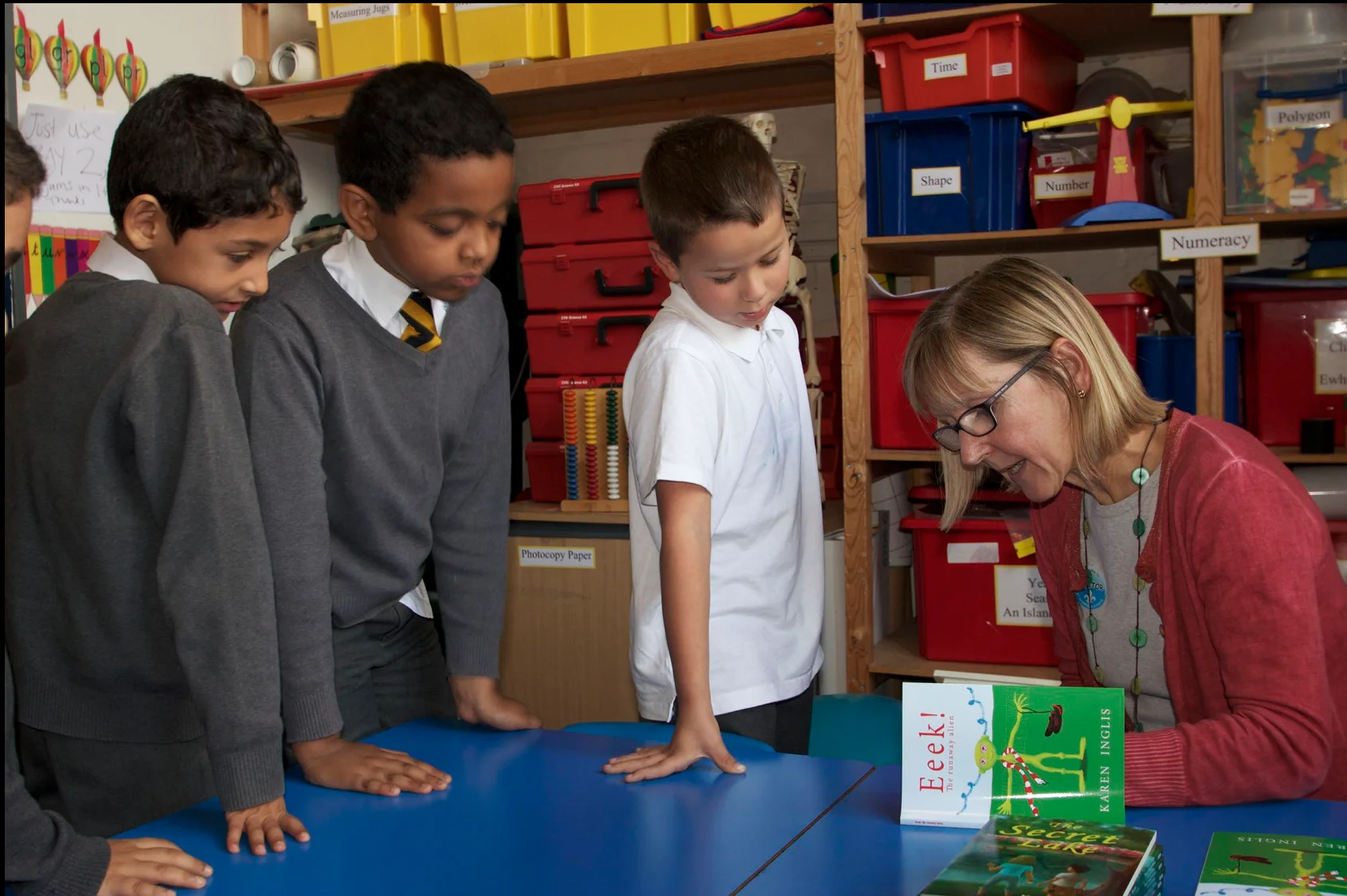 Karen Inglis On A School Visit