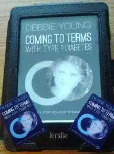 Kindle e-book with mini photos of cover