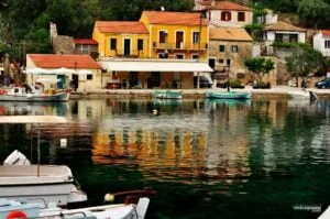 Small harbour on Ithaca