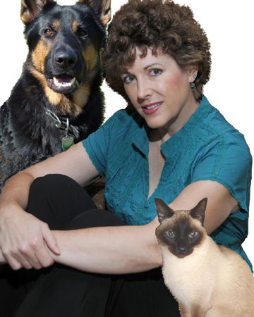 Amy Shojai With A Dog And A Cat