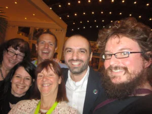 Group photo of ALLi authors and supporters at London Book Fair 