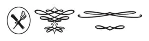 Flourishes used as extra illustrations