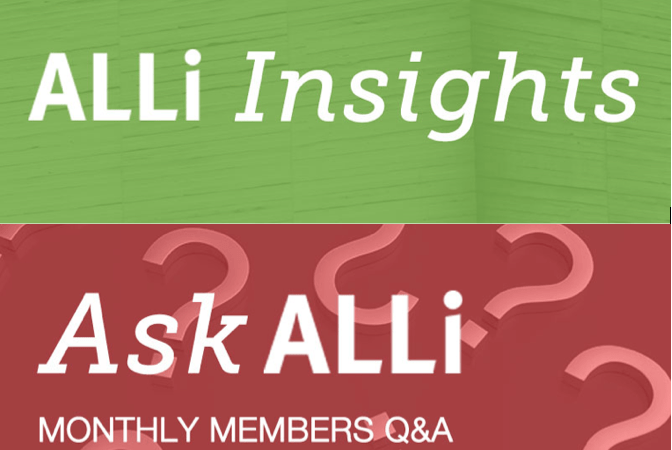 Ask ALLi & ALLi Insights – January Events
