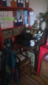 photo of old-fashioned upright bureau