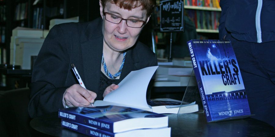 Photo Of Wendy H Jones Signing Books