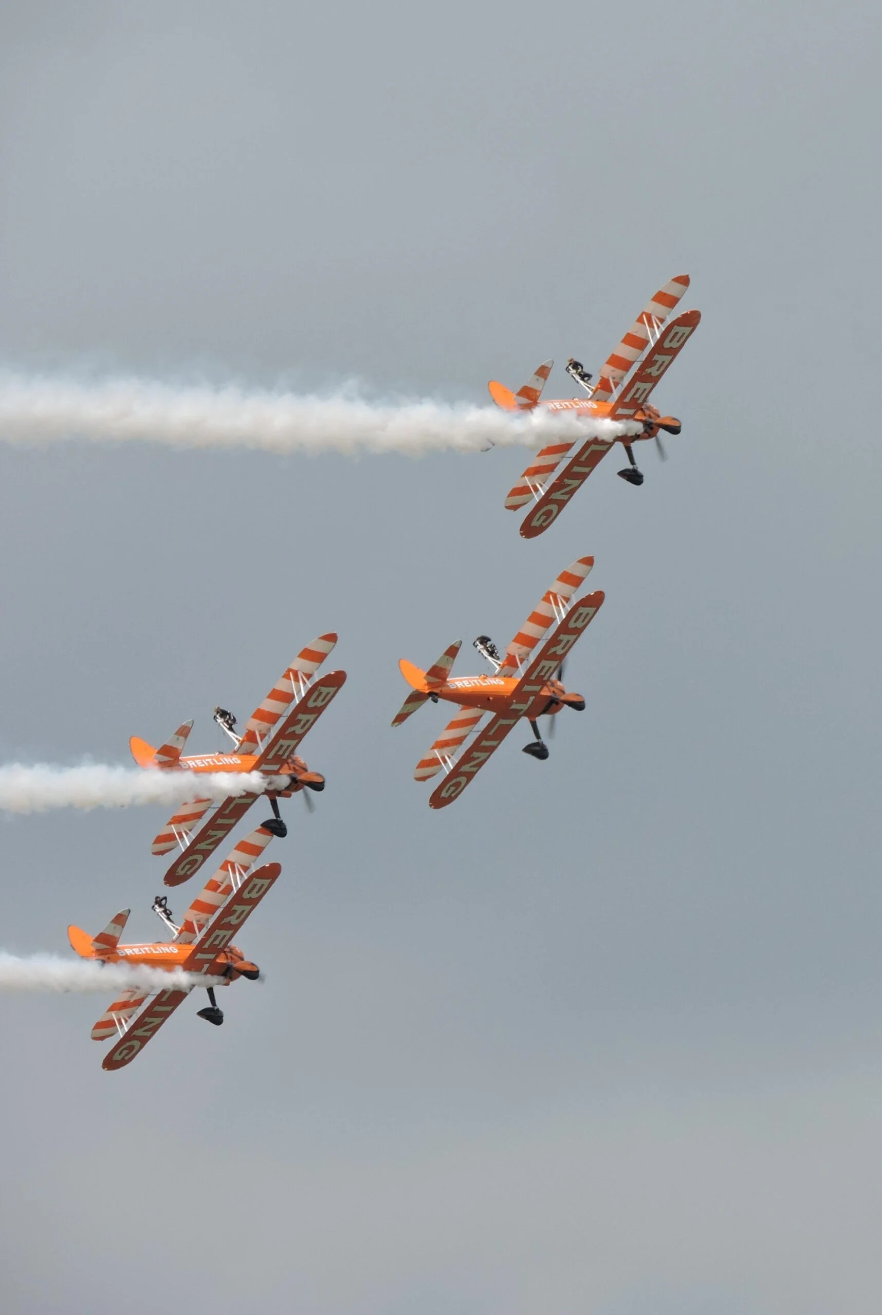 Four Planes Flying Perilously Close Together