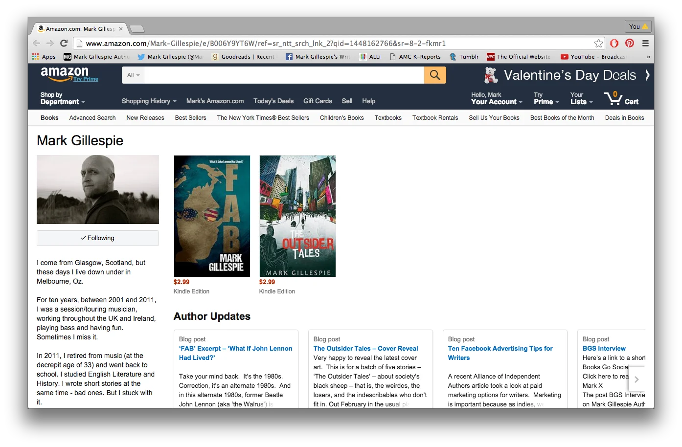 How And Why To Set Up An Amazon Author Page By Mark GIllespie