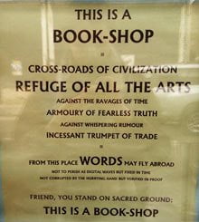 Book shops are special places. This fabulous sign went viral after appearing in the window of Oxford's legendary Albion Beatnik