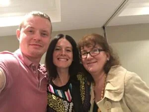 Selfie of Ben, Jessica and Debbie