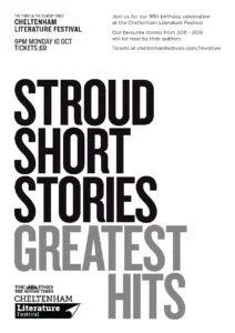 Poster for Stroud Short Stories at Cheltenham Lit Fest