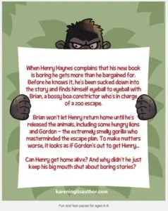 Back of Harry Haynes paperback