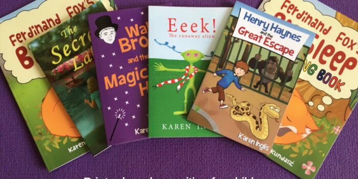 Array of Karen Inglis's books for children