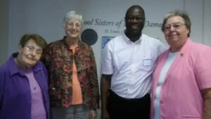 Francis at his place of work