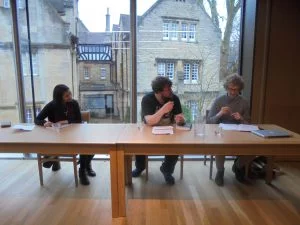 I love the possibilities digital culture offers. And as proof it needn't get in the way of "real life" this is me at a real life panel at Turl Street Arts Fair discussing digital culture.