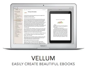 home screen of vellum