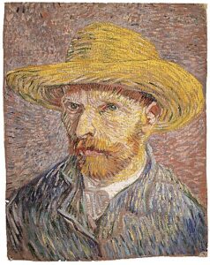 Self-portrait with a Straw Hat (van Gogh)