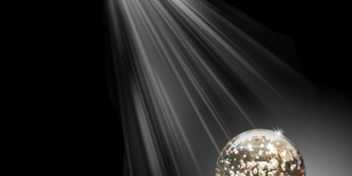 Photo of spotlight on paperweight