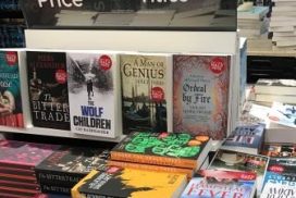 Picture of Carol Cooper novel in airport store display