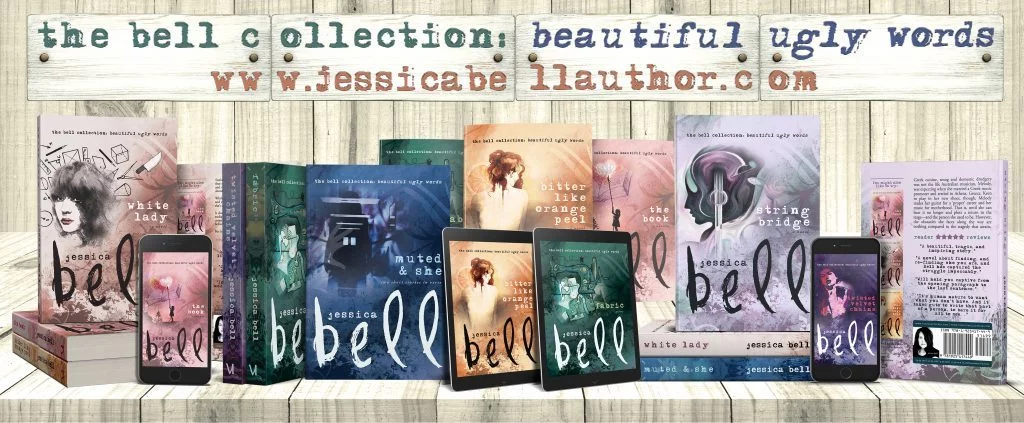 line up of her book covers in their new look
