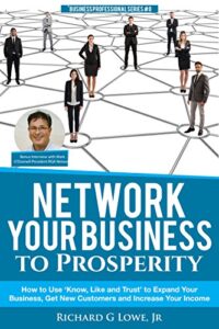Cover of Richard G Lowe's book about networking