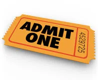 Admit One Ticket Entry