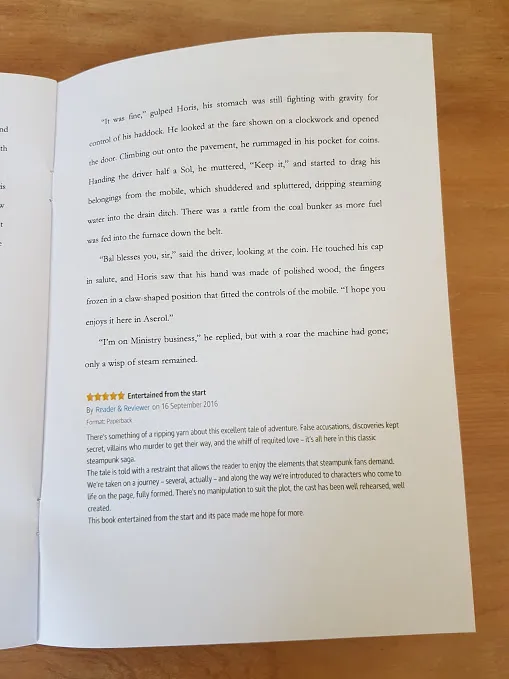 interior of a leaflet