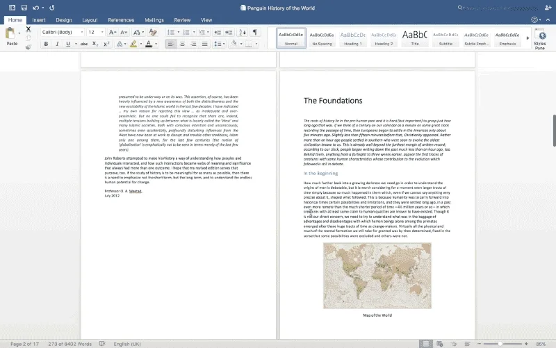 image of import screen
