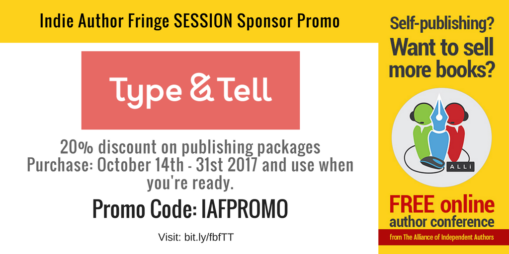 Type and Tell Indie Author Fringe Sponsors