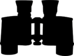 outline of binoculars