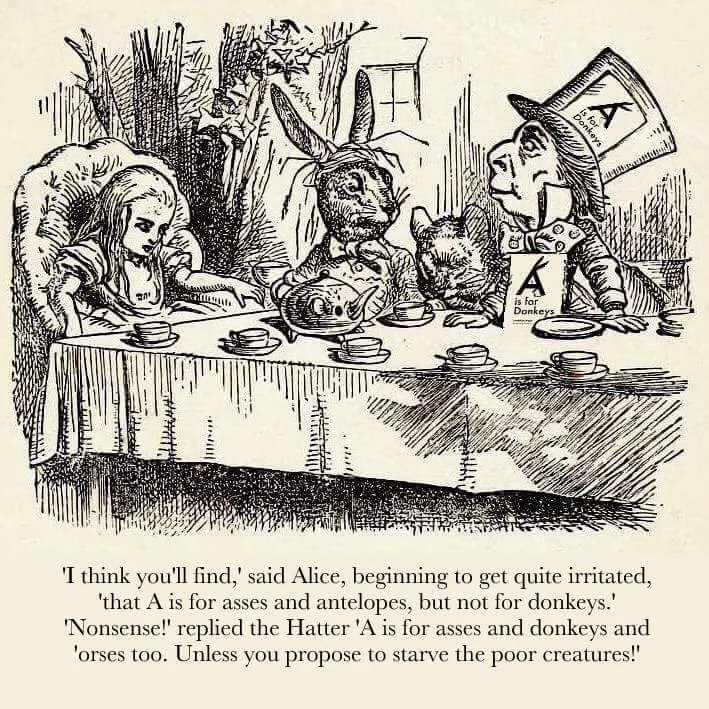 image from Alice in Wonderland at Mad Hatter's Tea Party