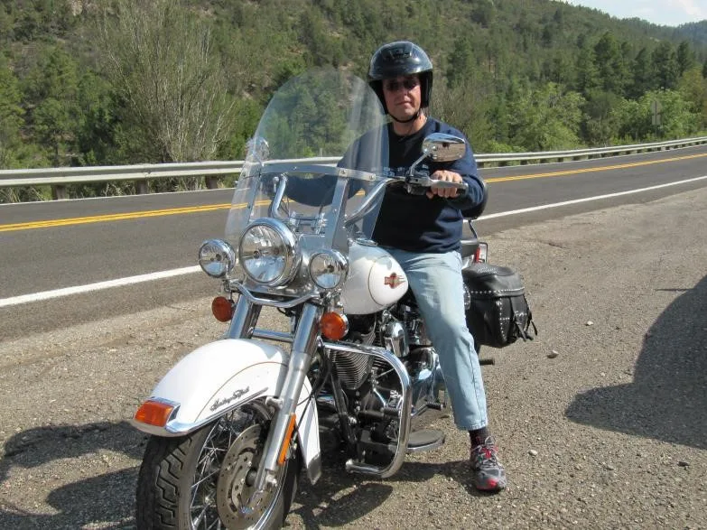 howard on a motorbike