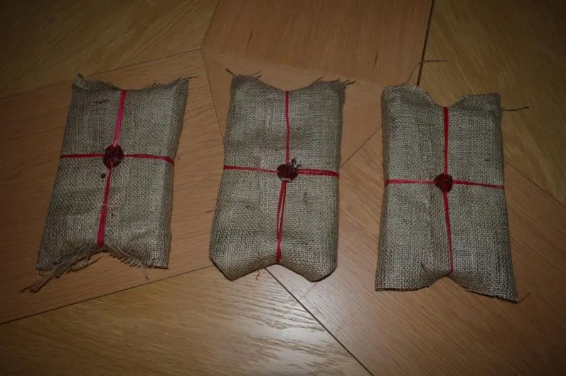 photo of mysteriously wrapped parcels