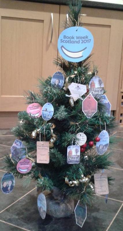 Photo Of Christmas Tree Decked With Miniature Book Labels