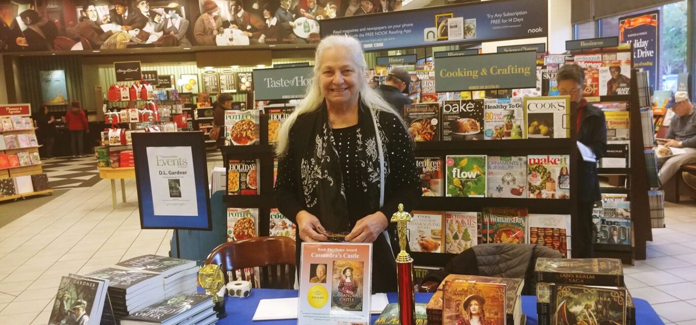 Dianne Gardner at her book signing at Barnes & Noble