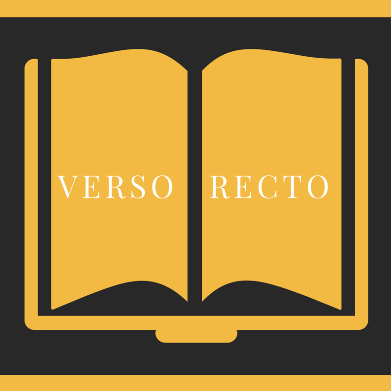 Diagram Of Open Book Showing Verso On Left And Recto On Right