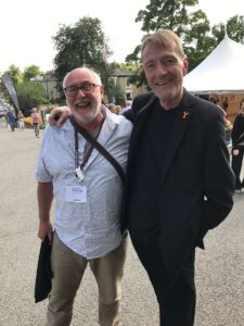 The author and Lee Child