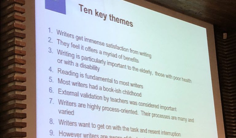 Slide From The What Makes A Writer Event