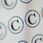 blurred copyright symbols