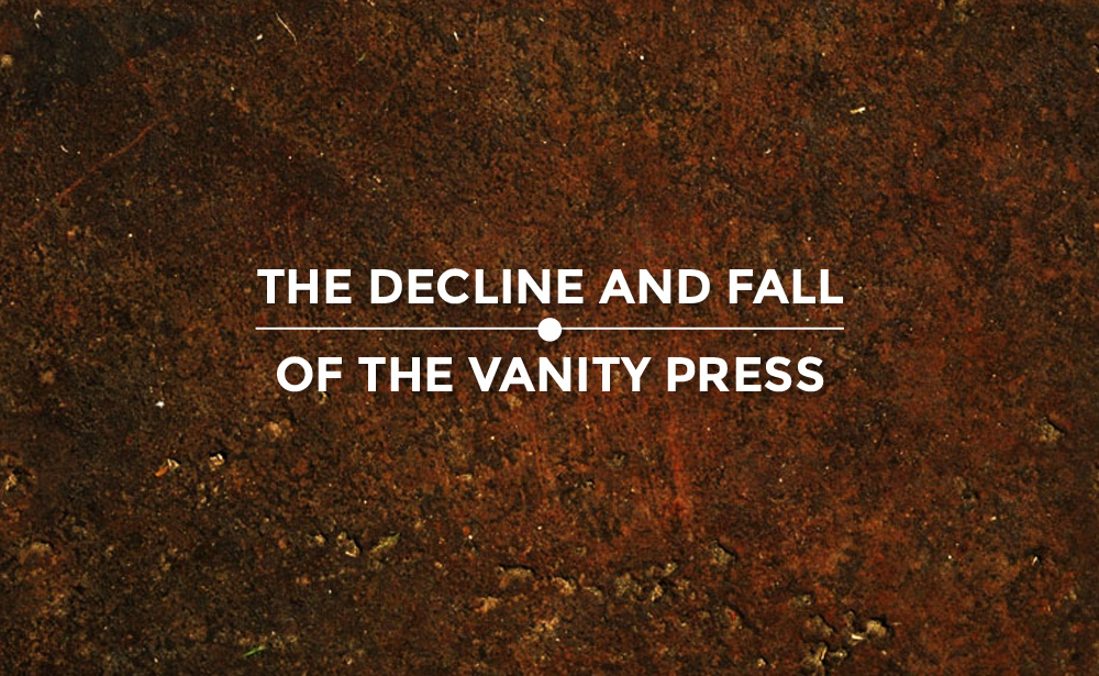 cover image, decline and fall of the vanity press