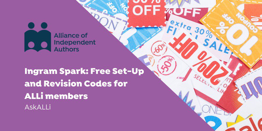 Ingram Spark: Free Set-Up And Revision Codes For ALLi Members