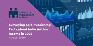 Surveying Self-Publishing: Facts about Indie Author Income in 2022: images of blue graphs