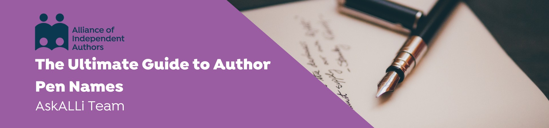 The Ultimate Guide To Author Pen Names