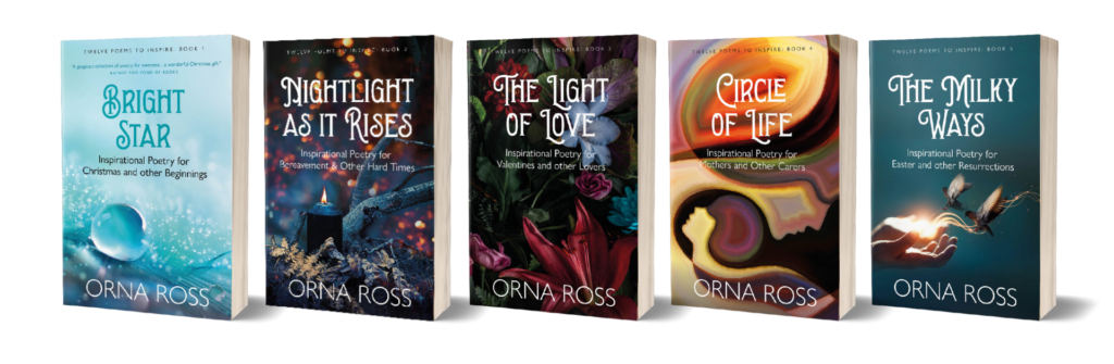 image of five of Orna Ross's books