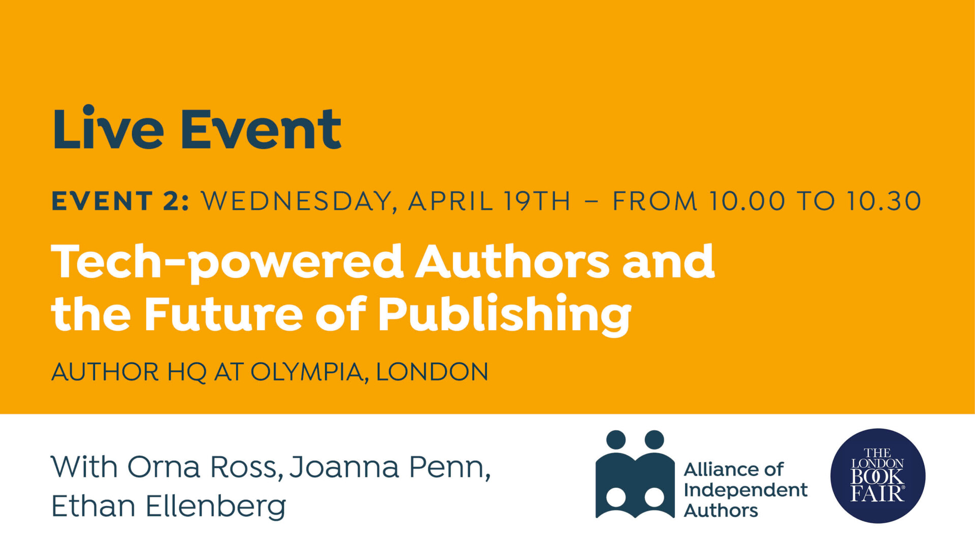 LIVE: Tech-Powered Authors And The Future Of Publishing