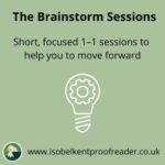 Isobel Kent Proofreader Brainstorm sessions Logo
