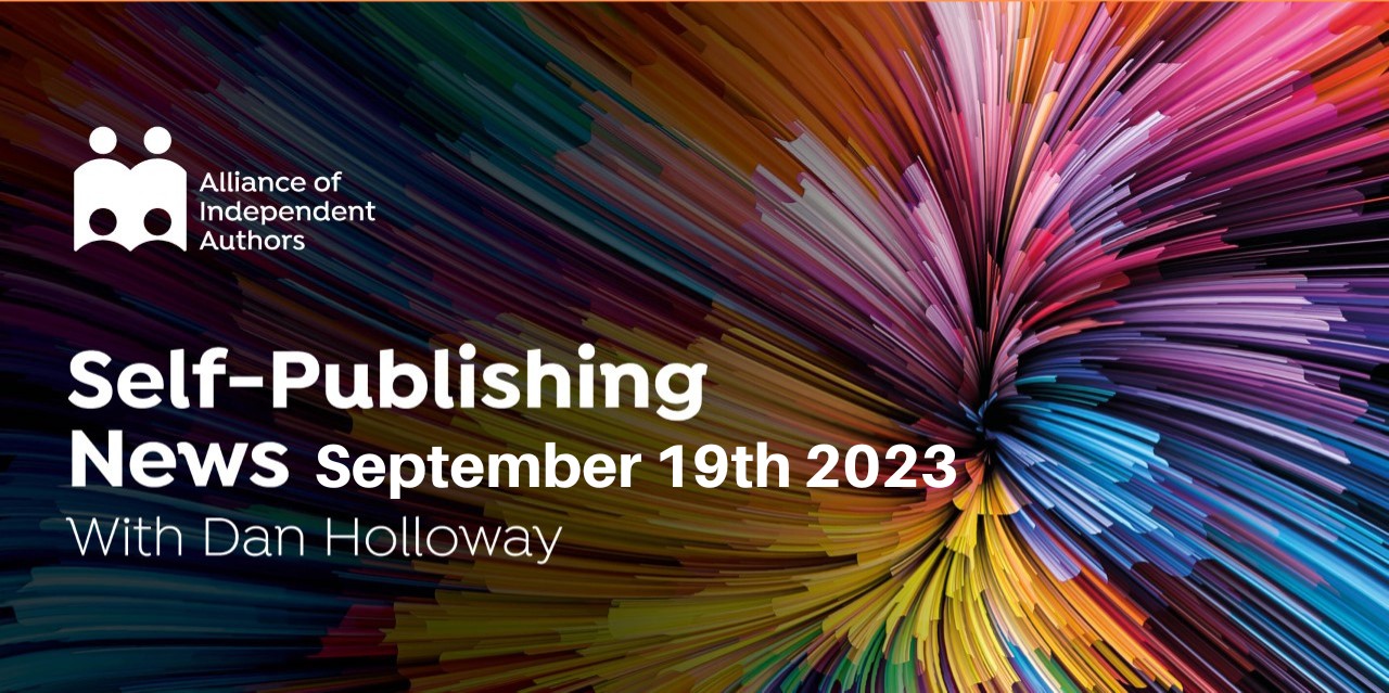 Text Reads: Self-Publishing News September 19th 2023