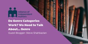 Text reads: we need to talk about genre