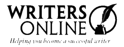 Logo Of "Writers Online" With A Quill And Inkpot, Featuring The Tagline "Helping You Become A Successful Writer.
