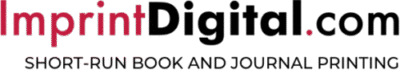 Logo Of Imprint Digital, Featuring The Text "ImprintDigital.com" In Red And Black, With The Tagline "Short Run Book And Jo…